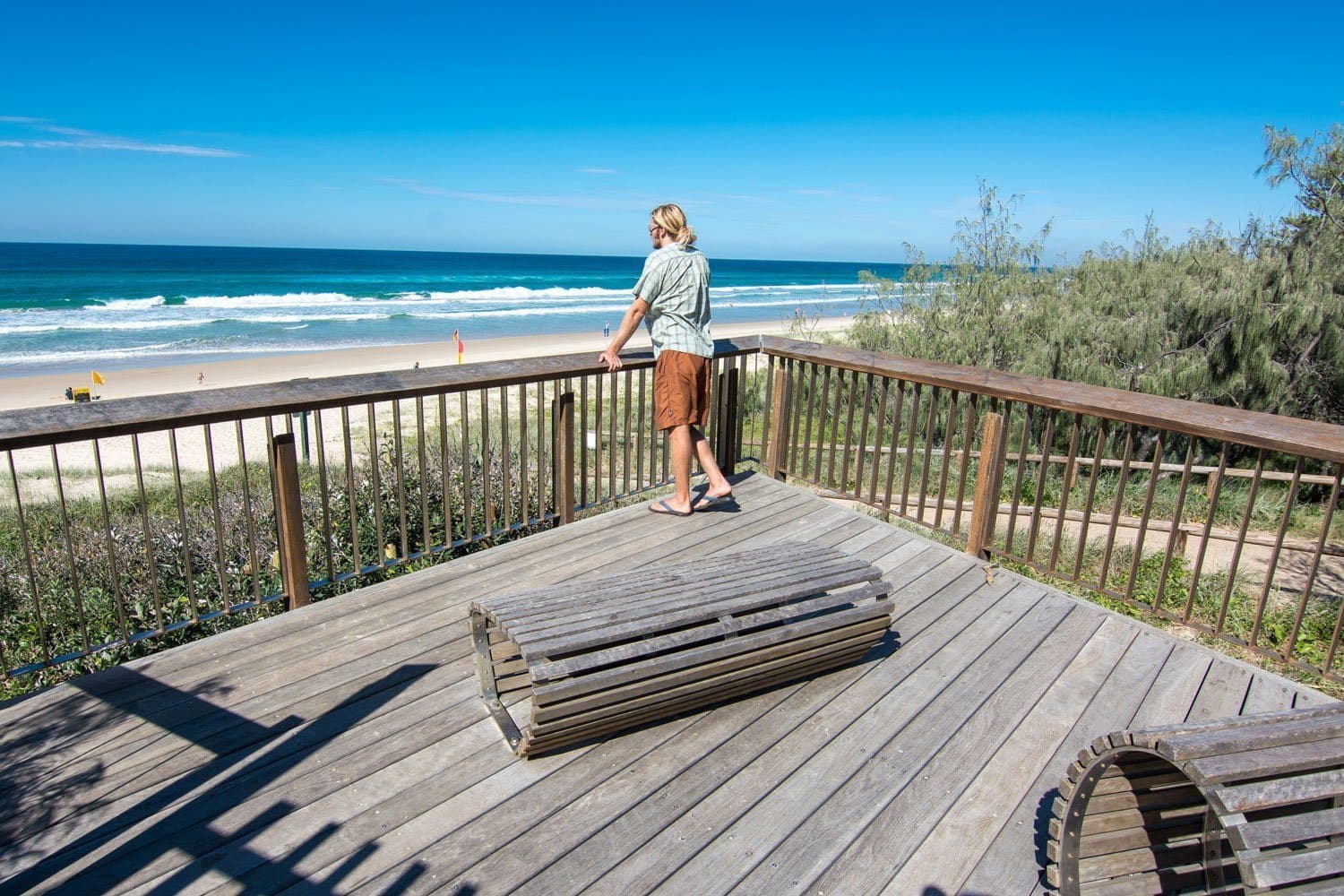 A viewing deck looking over Peregian Beach